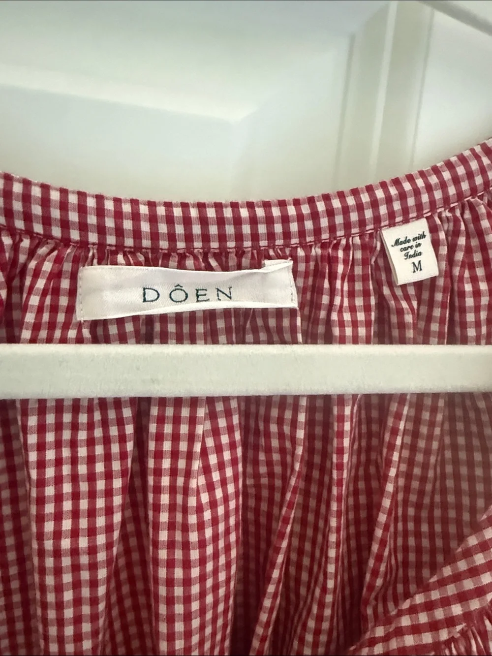 Doen June Blouse Red (not Mulberry)// Like New Sz M